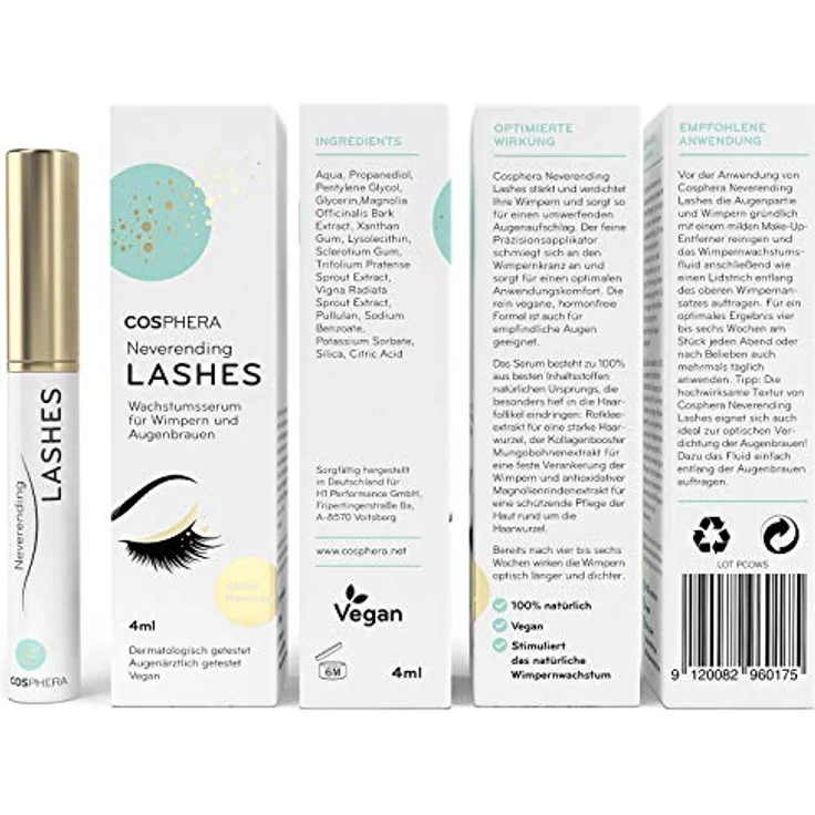 Cosphera Neverending Lashes Wimpernserum 4 ml – Bild 5