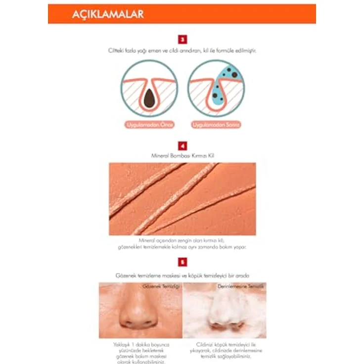 Missha Amazon Red Clay™ Tiefenreinigungsschaum, 120 ml Gesichtsreiniger mit antioxidativen Eigenschaften und talgregulierender Wirkung – Bild 6