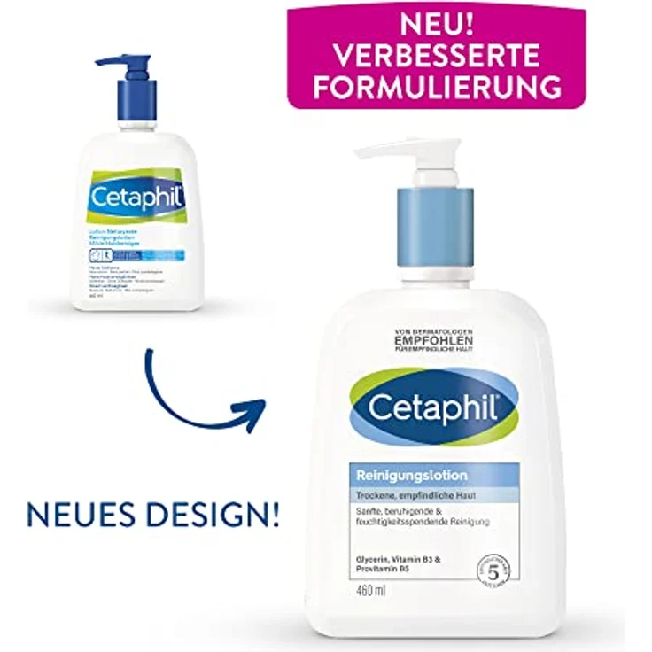 Cetaphil Reinigungslotion Reinigungsmilch 0,46 l mit reinigender Wirkung – Bild 2