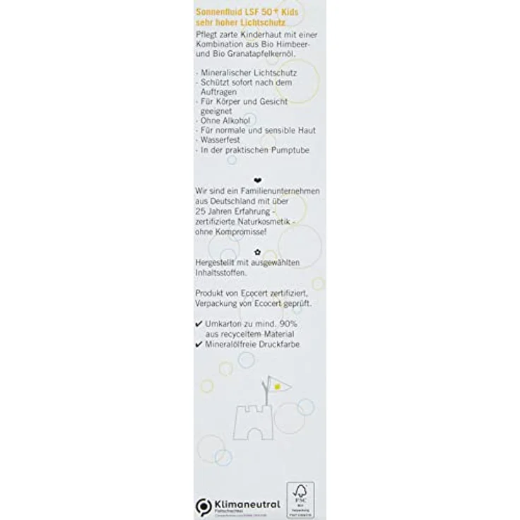 Eco Kids Sonnenspray, Sonnenfluid LSF50+ 100 ml – Bild 6