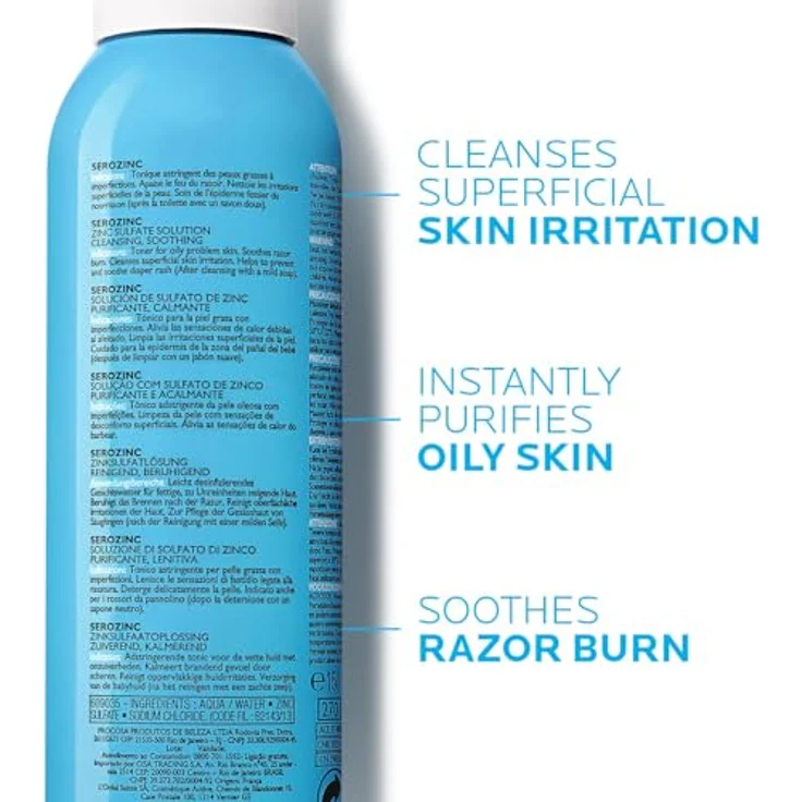 La Roche-Posay Serozinc Solute De Sulfate De Zinc Fettige Problemhaut 150 ml, für Damen und Herren – Bild 3