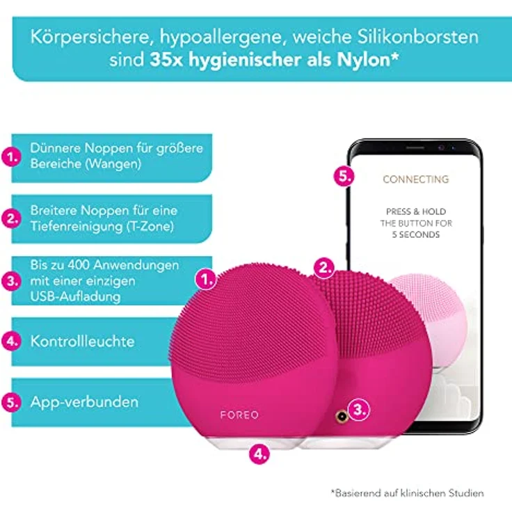FOREO LUNA mini 3 FOREO LUNA mini 3 Bürsten & Kämme  – Bild 4
