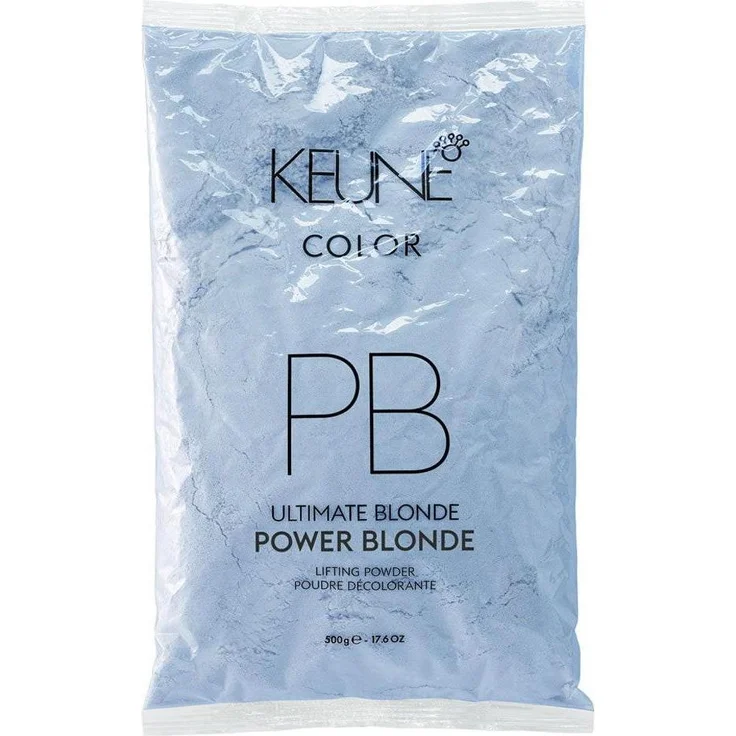 Keune Duo Power Blonde Hair Oxidant Powder Refill Set, 2 x 500 g, für gleichmäßige Aufhellung und professionelle Ergebnisse