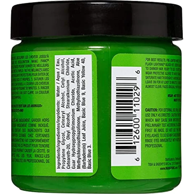 Manic Panic Electric Lizard Classic Creme Semi Permanent Hair Dye, Vegan, Cruelty Free, 2 x 118ml Green – Bild 2