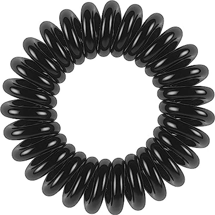 invisibobble Original Haargummi True Black I 3x Spirale Haargummis schwarz für Mädchen, Damen & Herren I starker Halt & haarschonend I das Original, designed im Herzen Münchens – Bild 2