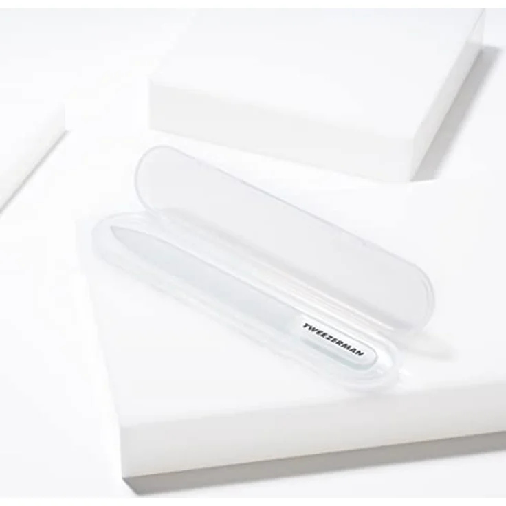 TWEEZERMAN Glasnagelfeile/Glasfeile/Nagelfeile Doppelseitig, Abwaschbar, inkl. Etui – Bild 4