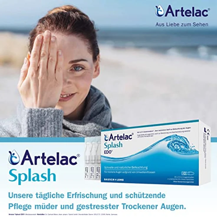 ARTELAC Splash EDO Augentropfen 15 ml All-in-One-Lösung zur Reinigung, Desinfektion & Aufbewahrung – Bild 3