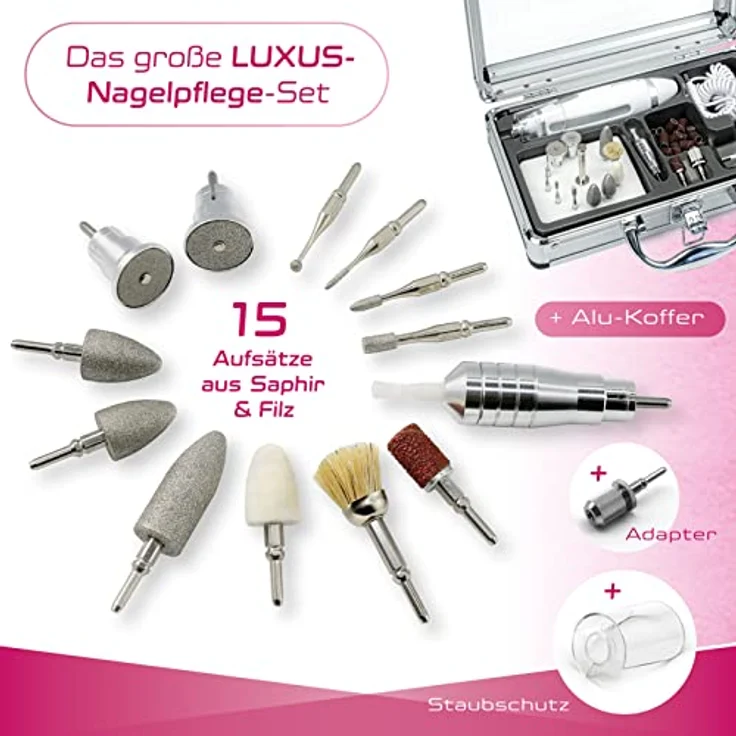 Prorelax Maniküre-Pediküre-Set DELUXE - Professionelle Hand- und Fußpflege für zuhause und unterwegs – Bild 5