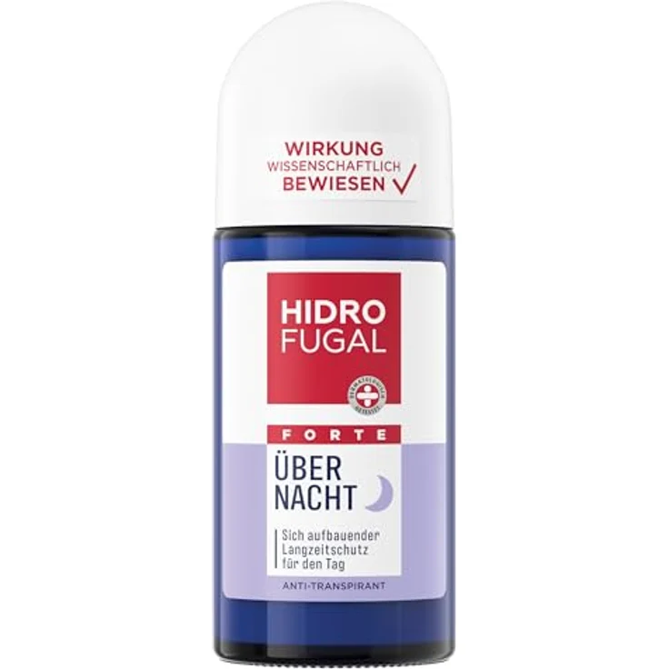 HIDROFUGAL Hidrofugal Forte Doppel Schutz Nacht Roll-on, 50 ml, effektiver Schutz bei Hitze, Stress und Bewegung – Bild 1