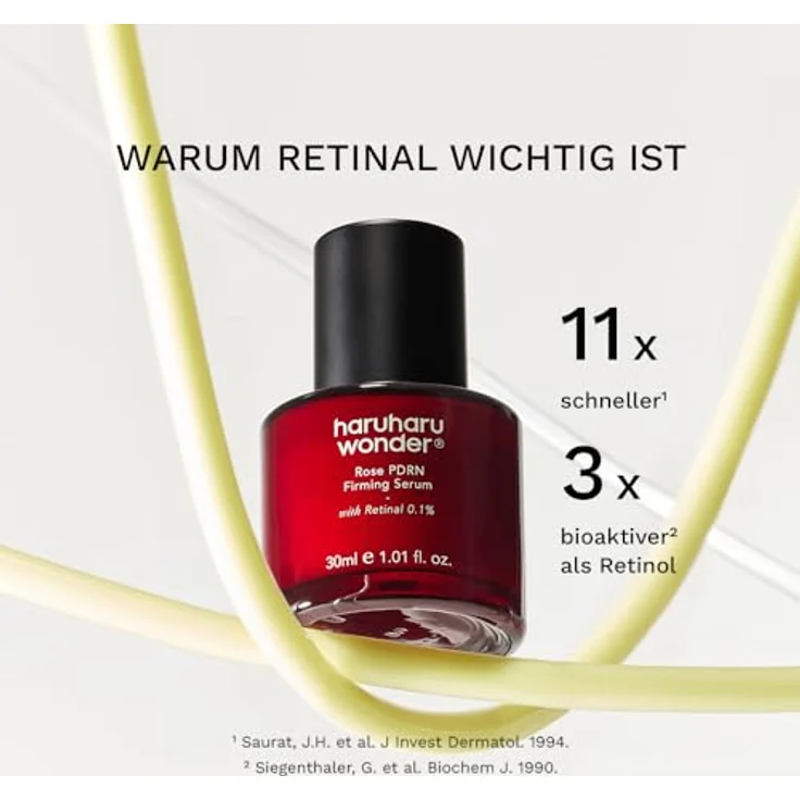 Haruharu Wonder Rose PDRN Firming Serum, 30 ml, Gesichtsserum mit Retinol, Peptiden und Niacinamid zur Faltenreduzierung und Hautstraffung – Bild 4