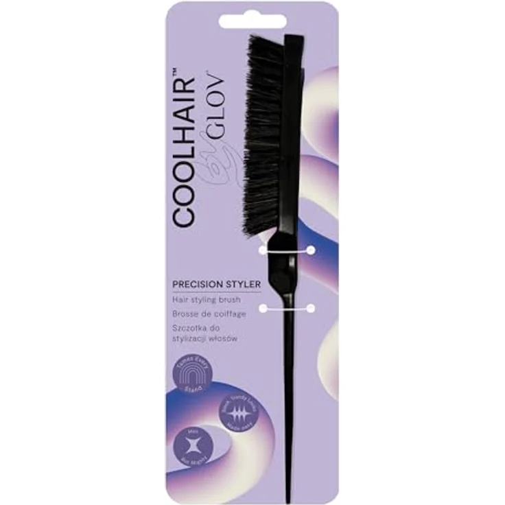 GLOV Precision Styler, Haarbürste für glatte Haare, ergonomisches Design zur schonenden Entwirrung, 1 St. – Bild 6