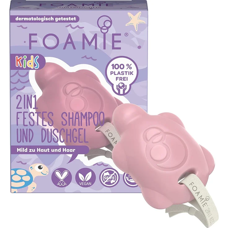 FOAMIE Kids 2in1 Festes Shampoo 80 g – Bild 1