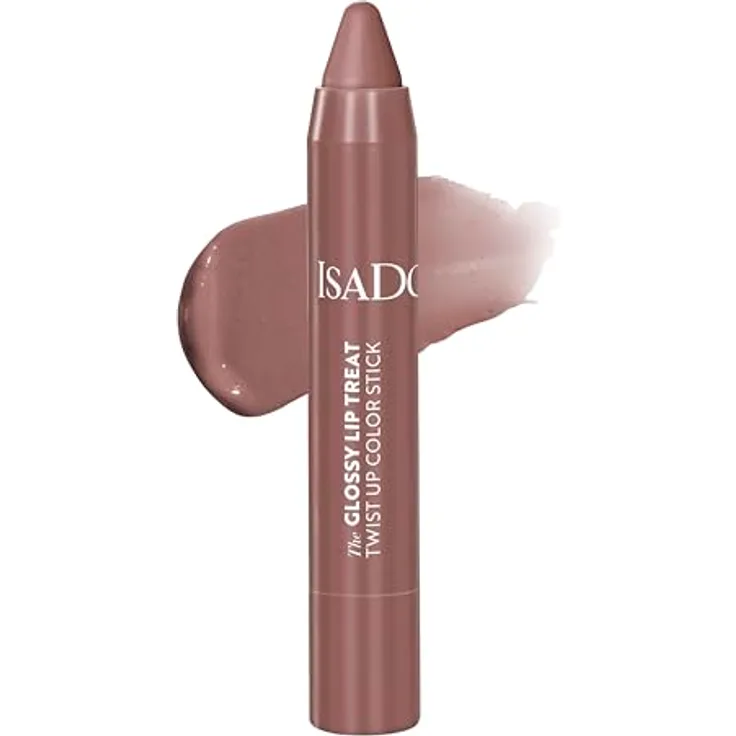 Isadora The Glossy Lip Treat Twist Up Color Stick (Bare Belle 06, 3,3 g) - Mit Squalan für geschmeidige Lippen