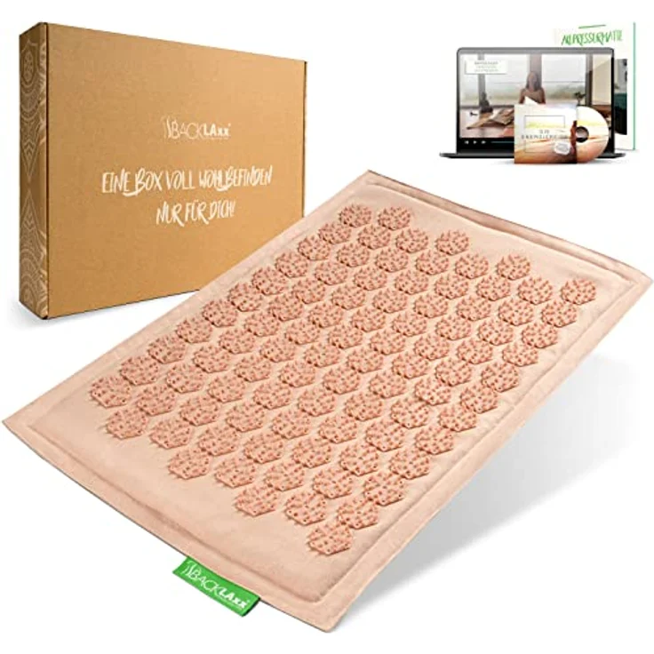 BACKLAxx® Akupressurmatte Fußmatte für Fussmassage und Rücken, 54 x 34 cm, 2.116 Spitzen – Bild 2