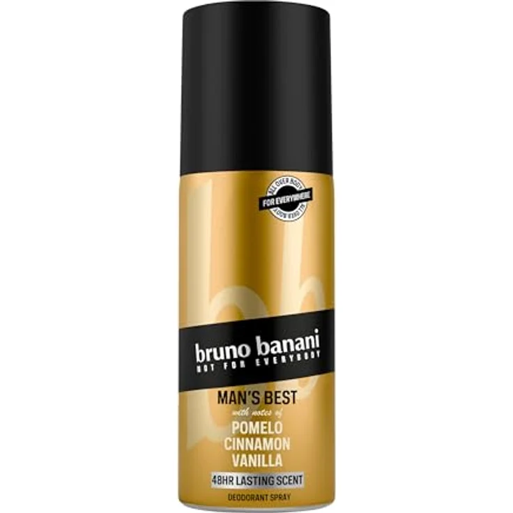 bruno banani bb Man's Best Deo-Bodyspray für Herren, 48h holziger Amberduft, vegane Formel, 150 ml – Bild 1