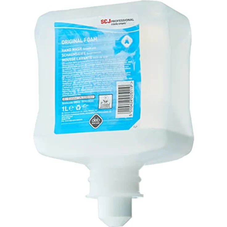 Stoko Deb® Refresh™ Original Foam, Handseife in Schaumform, leicht parfümiert, farbstofffrei, 1000 ml, EU Ecolabel – Bild 2