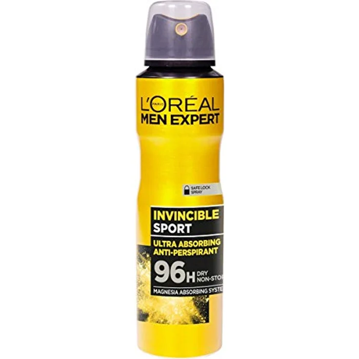 L'Oréal Paris Men Expert Invincible Sport, 96H Spray Deodorant, 150 ml mit langanhaltendem Schutz – Bild 1