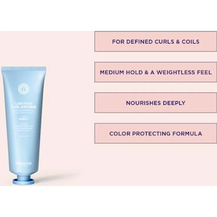 Maria Nila - Coils & Curls Luscious Curl Gel, 125 ml - Reichhaltiges Styling-Gel für definierte Locken - Anti-Frizz, spendet Feuchtigkeit und Glanz - Mittlerer Halt - Vegan & Tierfreundlich – Bild 2