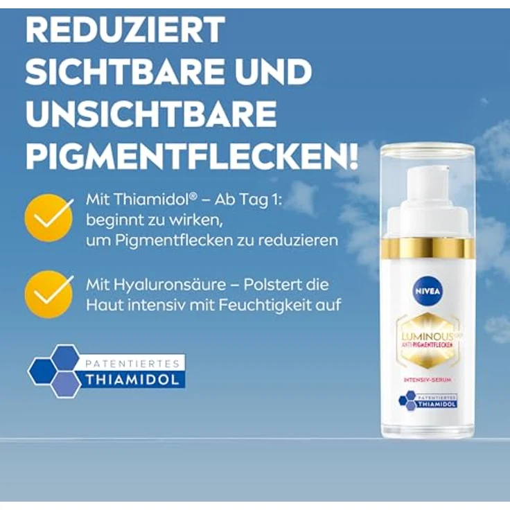 NIVEA Cellular Luminous630 Anti-Pigmentflecken Intensiv-Serum, Feuchtigkeitsserum für Damen, 30 ml, zur Minderung von Hyperpigmentierung – Bild 2