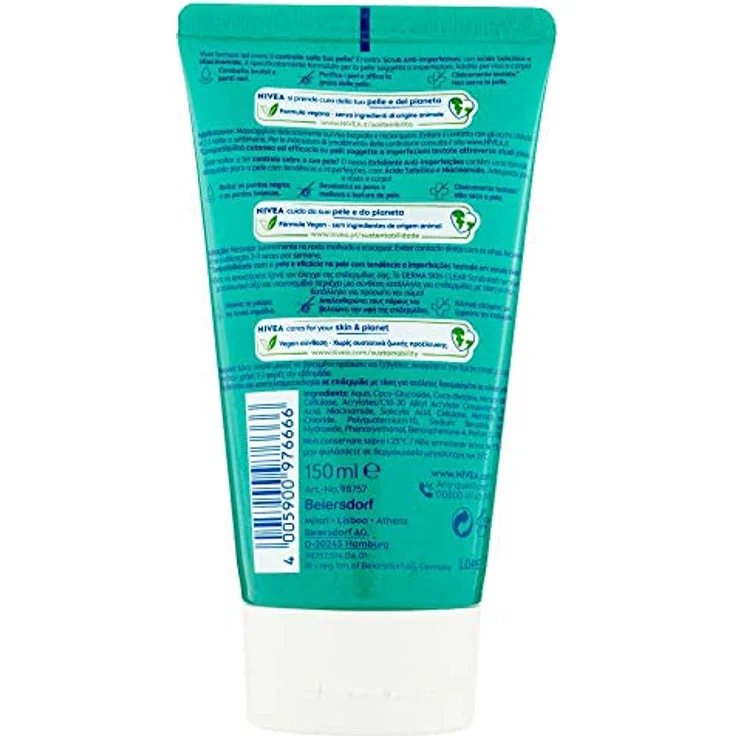 NIVEA Derma Skin Clear Peeling gegen Unvollkommenheiten, 150 ml – Bild 2