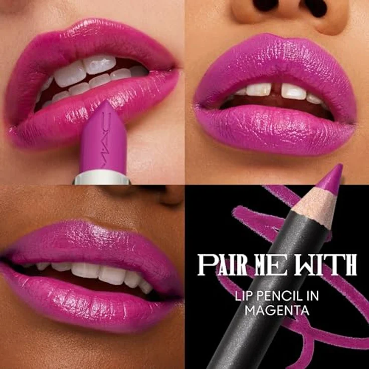 MAC Cosmetics Macximal Sleek Satin Lipstick 822 VIOLET VAPOR 3,5 g, Elektrisches Violett – Bild 3