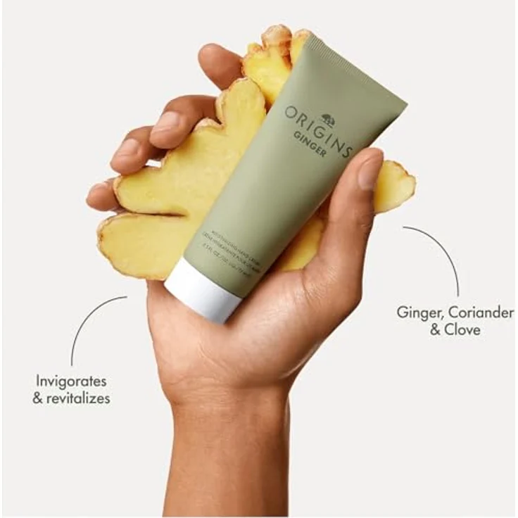 Origins Feuchtigkeitsspendende Handcreme Ingwer, 75 ml - Stärkt die Hautbarriere, revitalisierendes Aroma für weichere Hände – Bild 3