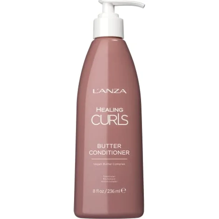 L’ANZA Pflegeconditioner für Locken - Healing Butter Conditioner für geschmeidige Locken, ohne Sulfate und ohne Parabene (236 ml)