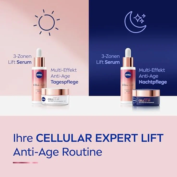 NIVEA Cellular Expert Lift 3-Zonen Lift Serum, straffendes Gesichtsserum mit Bakuchiol, 30 ml – Bild 5