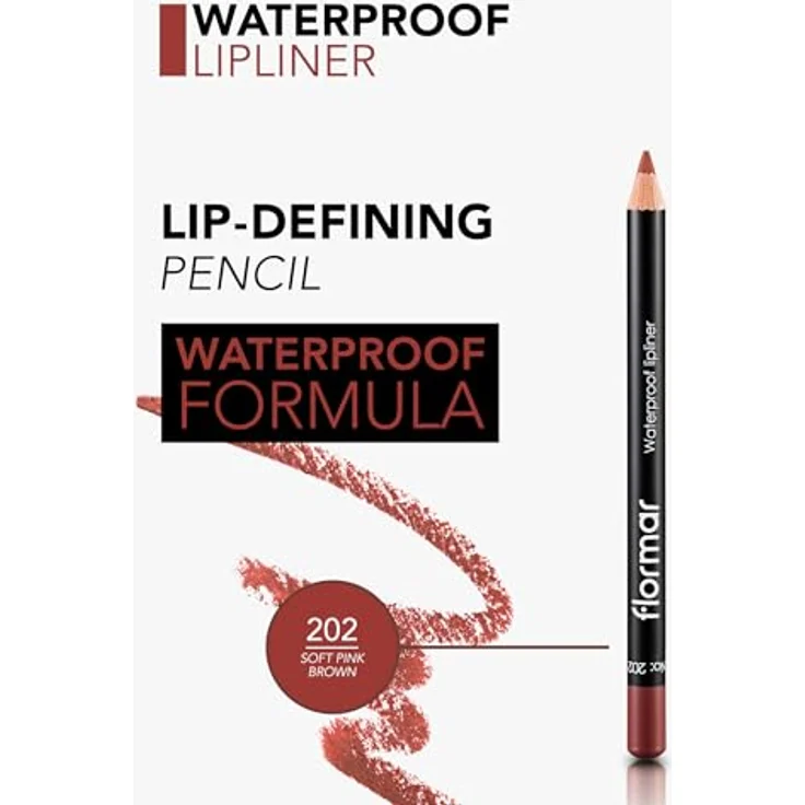 Flormar Waterproof Lipliner 246 Rosebush, langanhaltend, wasserfest, PNK BRO - MAROON, 1,14 g – Bild 4
