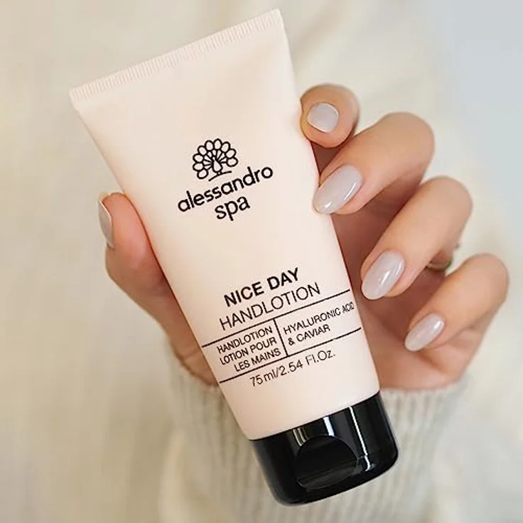 alessandro Spa Nice Day Handcreme Leichte Handlotion mit Hyaluronsäure und Kaviar 75 ml – Bild 2