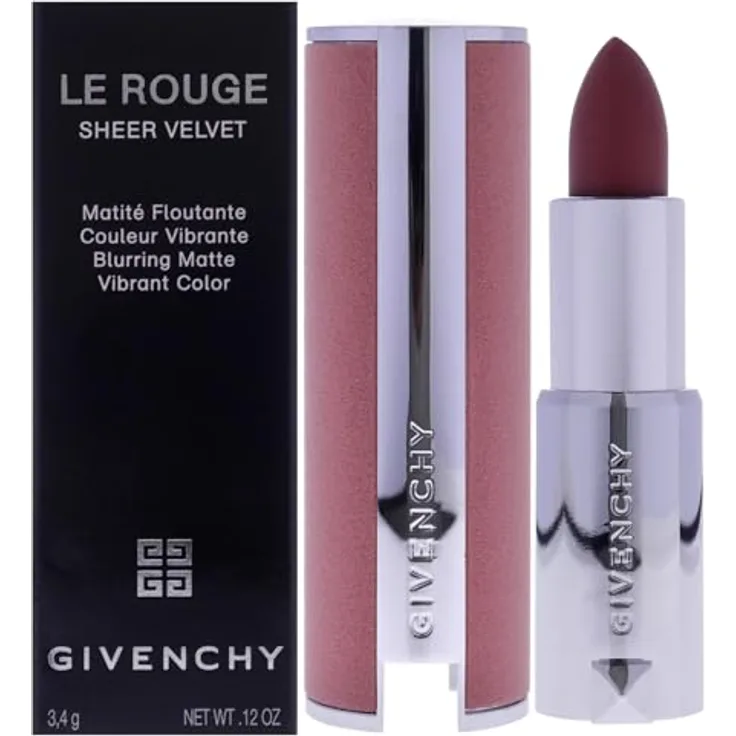 Givenchy - Le Rouge Sheer Velvet Lippenstift 3,4 g Nr. 27 - Rouge Infusé, langanhaltende, glänzende Farbe