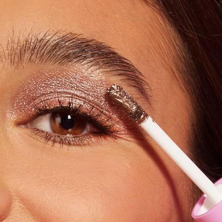 GOOVI Blink Date Liquid Eyeshadow, Strahlender Mousse-Lidschatten in neutralem Rosé mit 3D-Glanz, 4,5ml – Bild 4