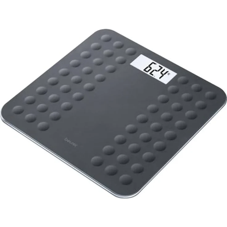 Beurer 756.08 GS 300 Black Glaswaage, Zeitloses Design mit antirutsch Oberfläche aus Silikon – Bild 2