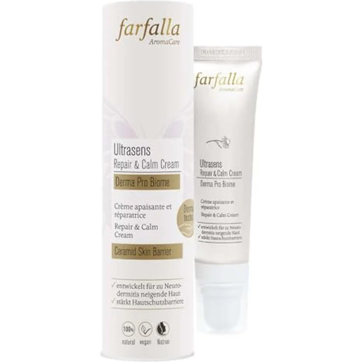 Farfalla Ultrasens|Derma Pro Biome, Repair & Calm Cream für trockene, schuppende Haut, 30ml