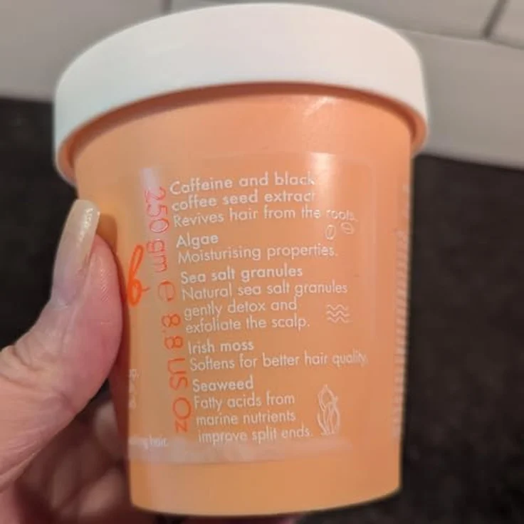 Umberto Giannini Grow Long Scalp Scrub, Kopfhautpflege mit natürlichen Exfolianten und Caffein-Gro-Complex, 250 g – Bild 3