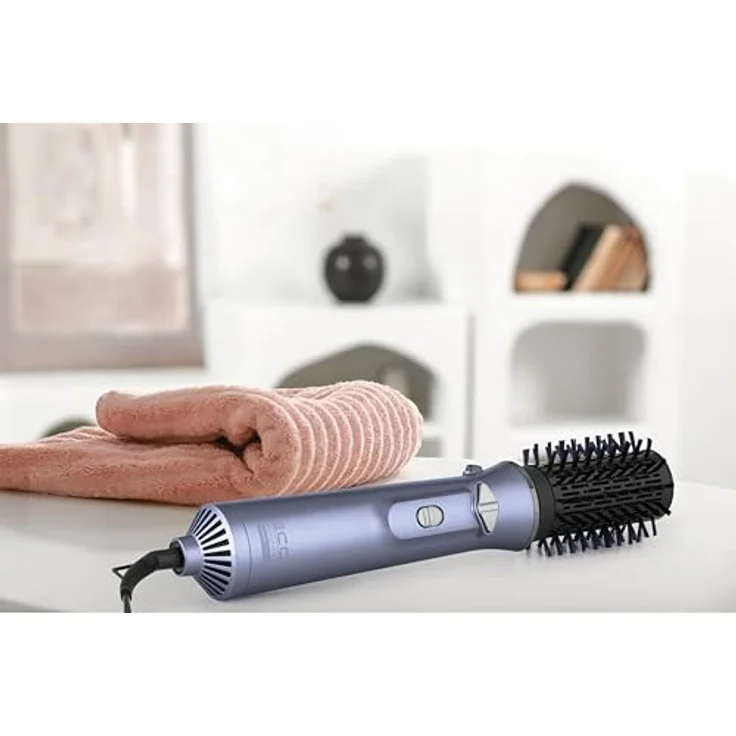 ECG Modifica Hairbrush Moonstone, Warmluftbürste mit keramischer Oberfläche, Geschwindigkeits- und Temperatureinstellung, rot – Bild 10