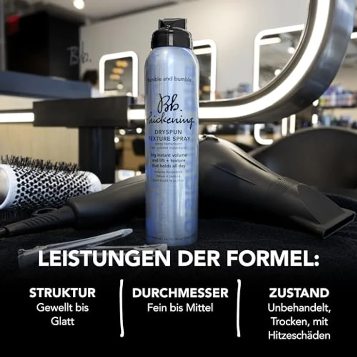Bumble and bumble Thickening Dryspun Spray, Volumenspray für Damen, 60 ml - maximales Haarvolumen ohne Klebeeffekt – Bild 6