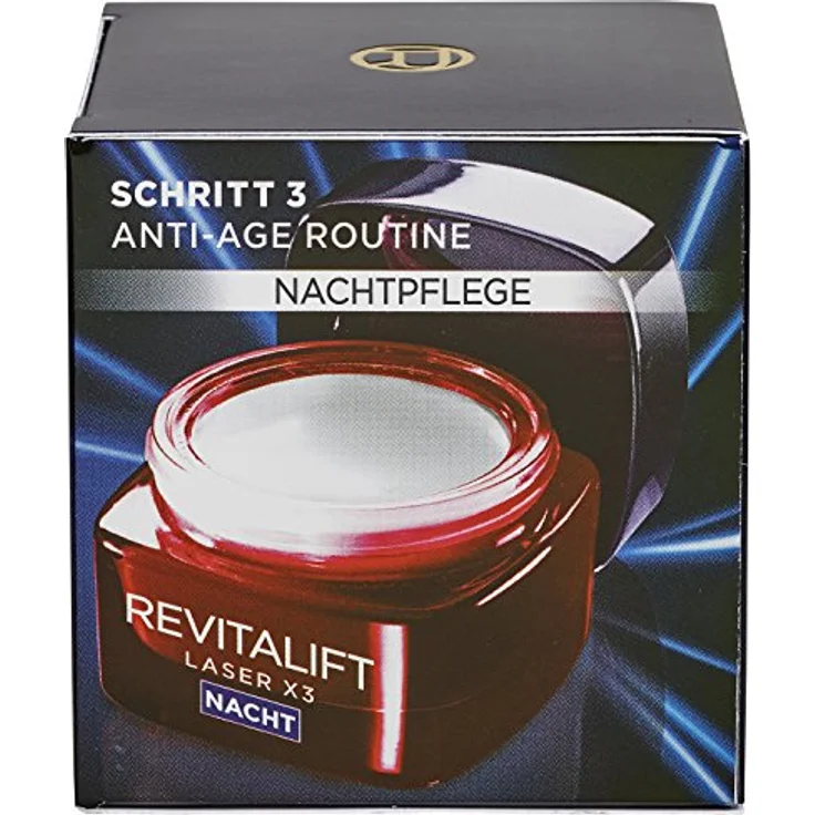 L'Oréal Paris Revitalift Laser X3 Anti-Aging Nacht Gesichtscreme Gesichtsfluid 50 ml mit hautverjüngernder Wirkung – Bild 4