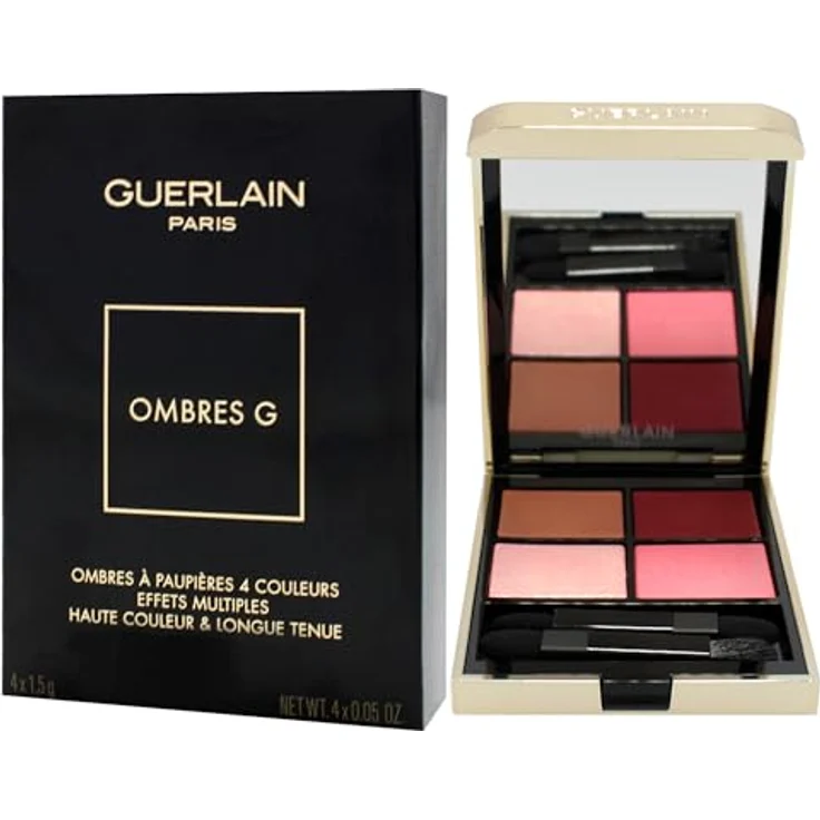 GUERLAIN Ombres G Eyeshadow Palette, 4 Farbtöne mit intensivem Satin, Matt, Metallic und Perlmutt, 6 g – Bild 4