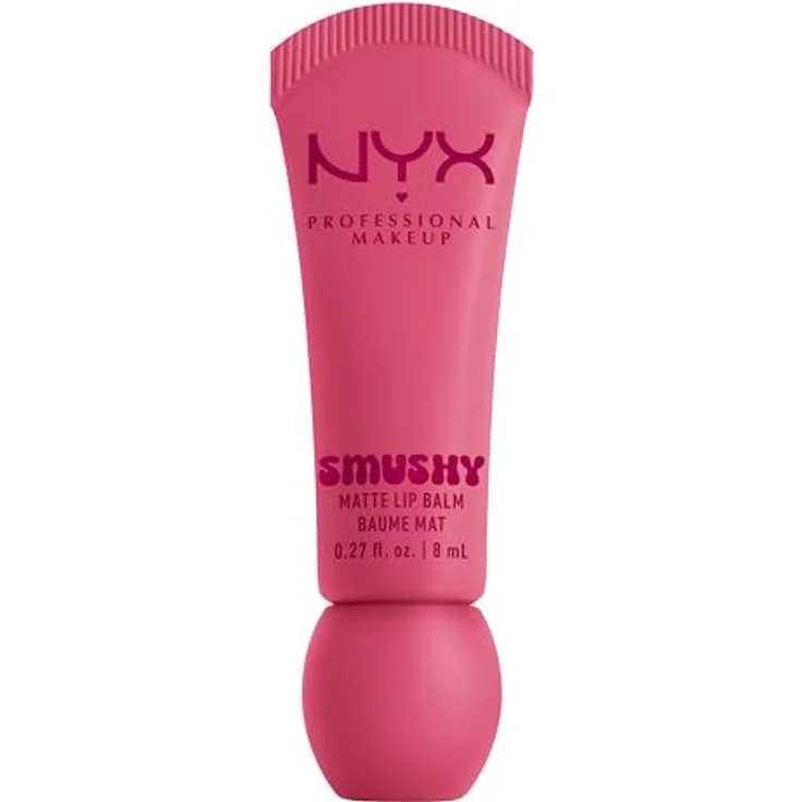 NYX PROFESSIONAL MAKEUP Smushy Matte Lip Balm, aufbaubare Farbe mit veganer Formel und süßem Duft, Farbe: Swipe Sesh – Bild 1