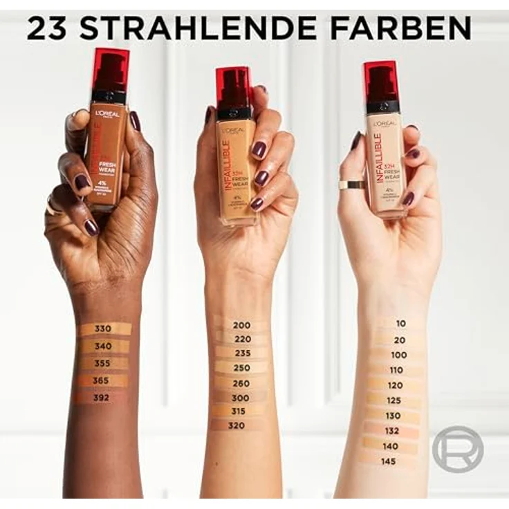 L'Oréal Infaillible 32H Fresh Wear Foundation 30 ml Nr. 60 - Rose Ivory – Bild 7