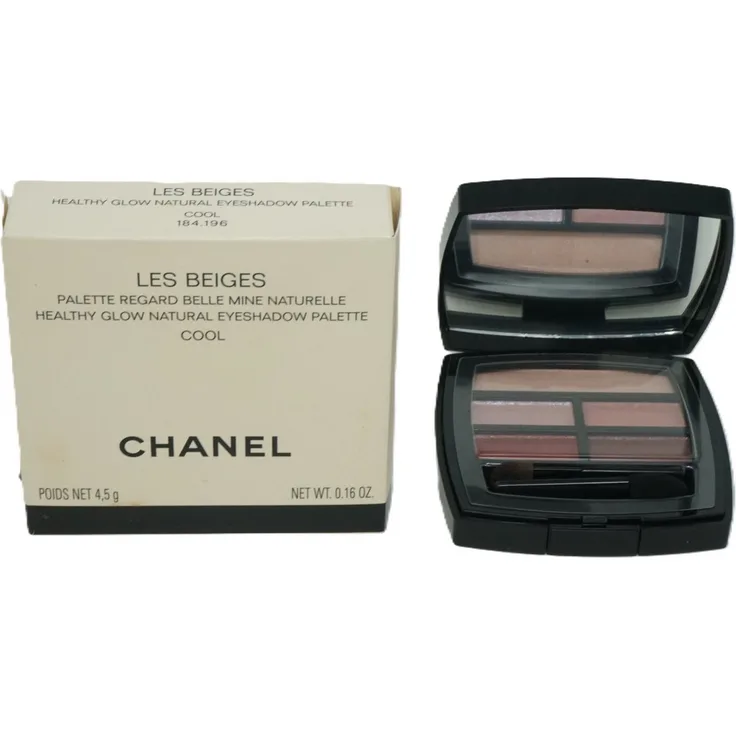CHANEL Les Beiges Healthy Glow Natural Lidschattenpalette Cool, 5 harmonische Farbtöne, 4,5g