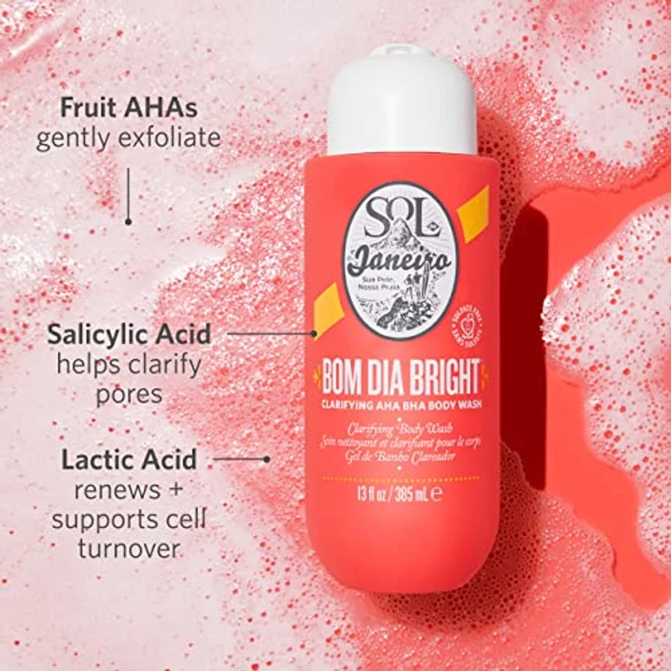 SOL DE JANEIRO Brazilian 4-Play Moisturizing Body Wash mit Frucht-AHAs und Salicylsäure, 240ml – Bild 3