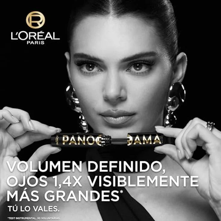 L’Oréal Paris Panorama Volumen-Mascara, intensive Farbe, verlängert und verdichtet, All Night Black, 9.9 ml – Bild 3