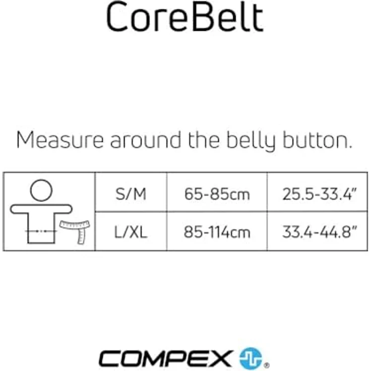 Compex Muskelstimulator CoreBelt Compex Muskelstimulator Corebelt 5.0 L/XL – Bild 4