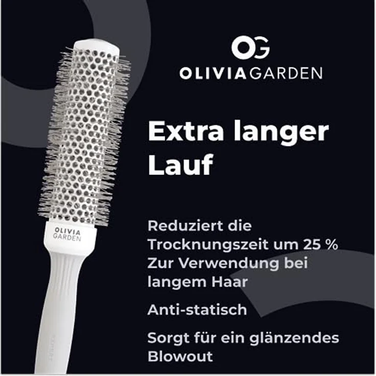 Olivia Garden - Expert Blowout Speed White and Grey Hairbrush- 35 – Bild 5