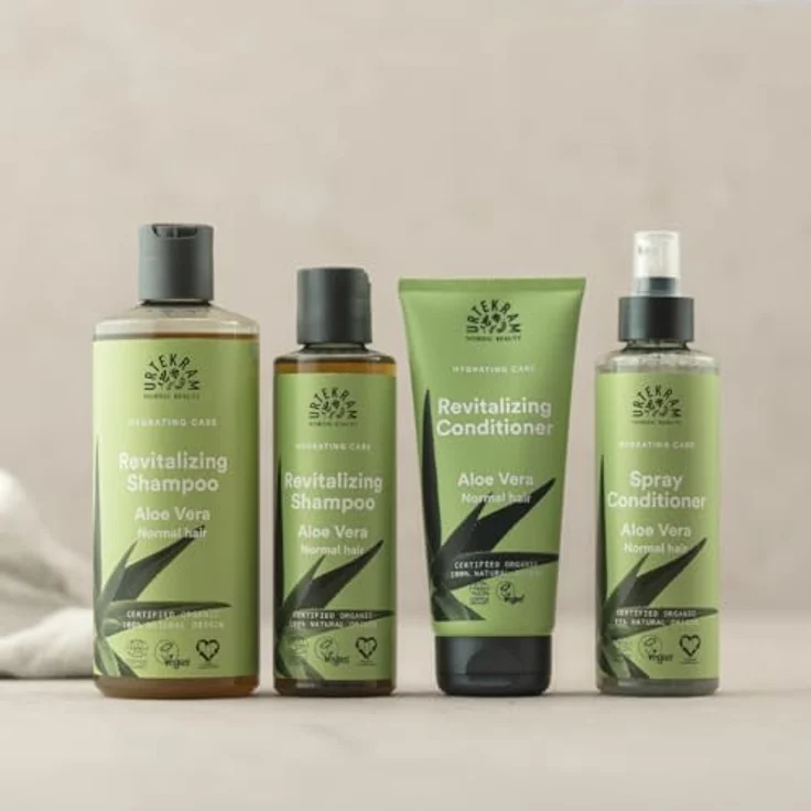 Urtekram Aloe Vera Revitalizing Shampoo für normales Haar, 500 ml, vegan und feuchtigkeitsspendend – Bild 5