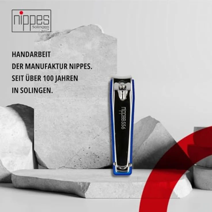 Nippes Solingen Nagelknipser, Inkl. Nagelfang, Kunststoff, 6 cm, Blau, 556 E – Bild 4