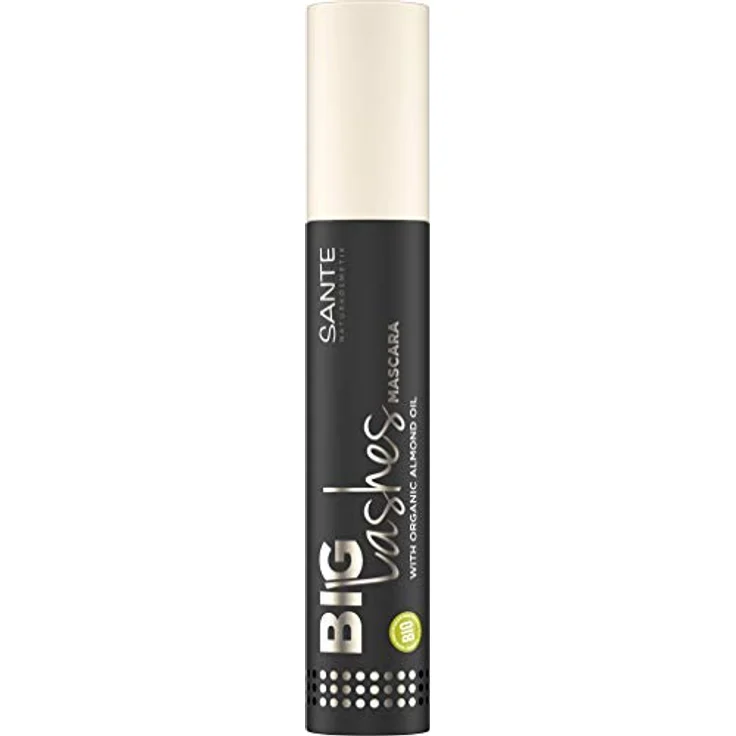 SANTE Naturkosmetik Big Lashes Mascara 01 Black, Schwarze Wimperntusche für XL Wimpern, Für dichte & lange Wimpern, Bio-Mandelöl Extrakt, Vegan, 10ml – Bild 3