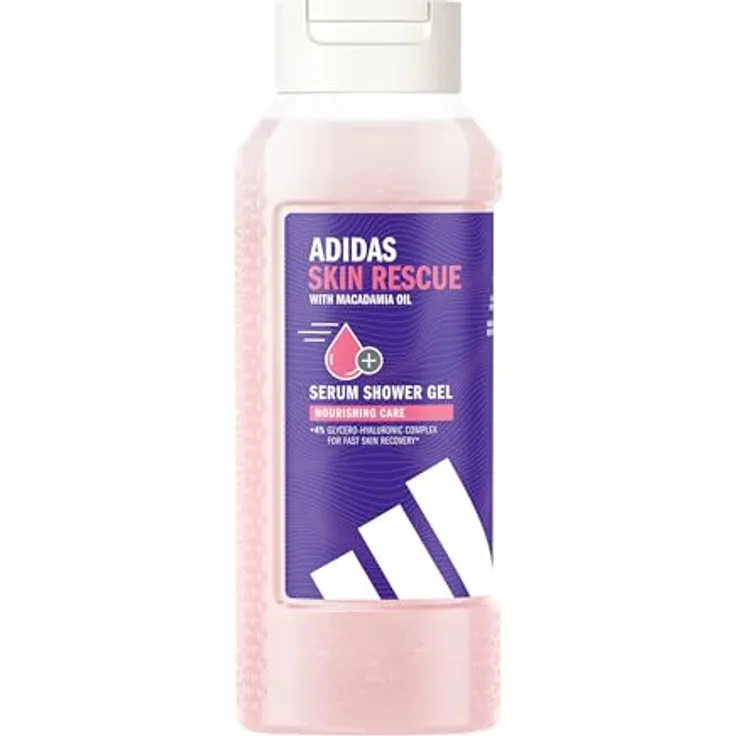 adidas Active Skin & Mind Skin Rescue Duschgel für Frauen, feuchtigkeitsspendend, schnelle Hautregeneration, 250ml